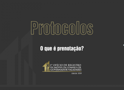 O que é prenotação?