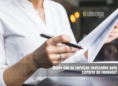 Quais são os serviços realizados pelo cartório de imóveis?