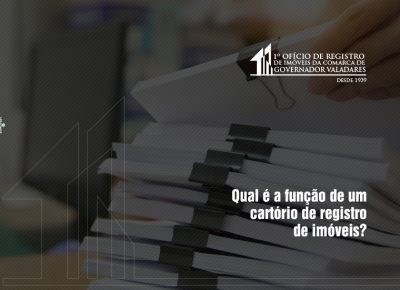 Qual é a função de um cartório de registro de imóveis?