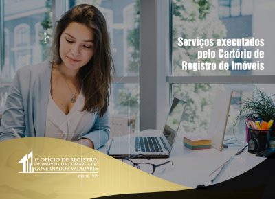 Serviços executados pelo Cartório de Registro de Imóveis