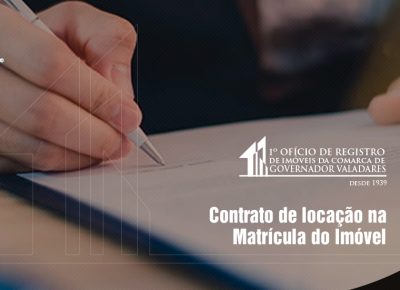 Contrato de locação na Matrícula do Imóvel