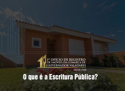 O que é a escritura pública?