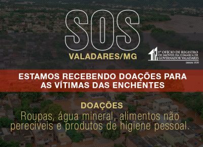 Estamos recebendo doações para as vítimas das enchentes