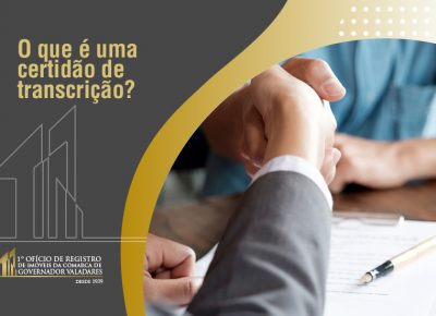 O que é uma certidão de transcrição?