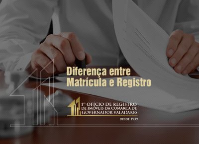 Diferença entre matrícula e Registro