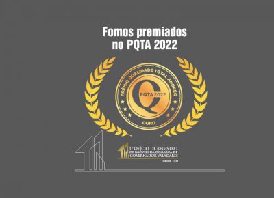 Fomos premiados no PQTA 2022