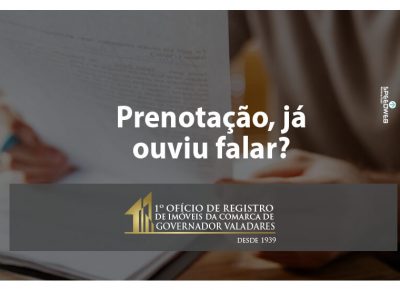 Prenotação, já ouviu falar?