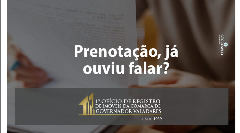 Prenotação, já ouviu falar?