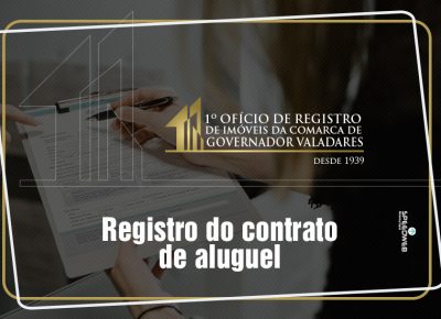 Registro do contrato de aluguel