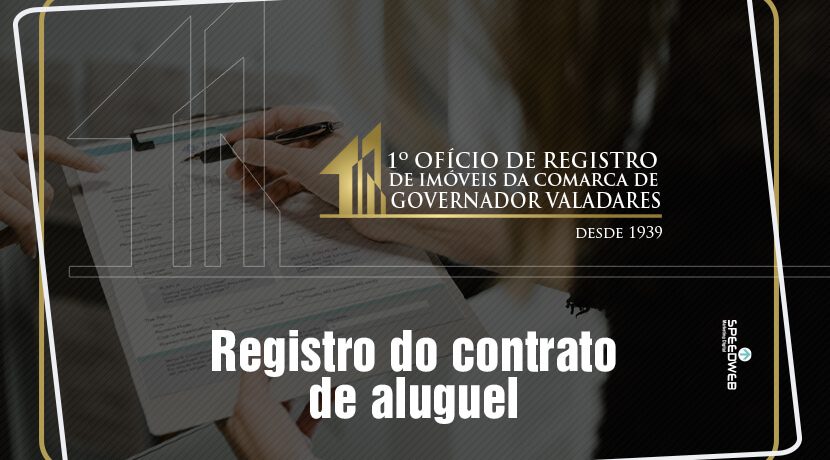 Registro do contrato de aluguel