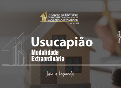 Usucapião, modalidade extraordinária