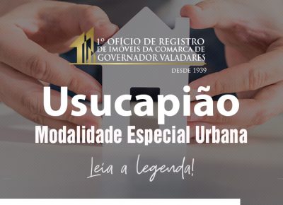 Usucpião, Modalidade Especial Urbana