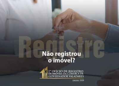 Não registrou imóvel