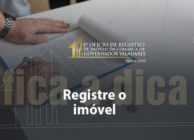 Registre o imóvel