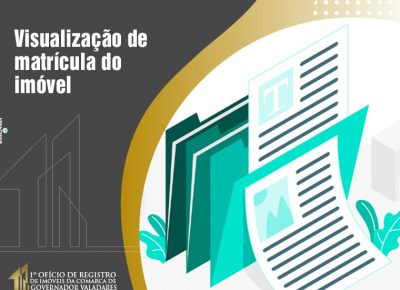 Vizualização de matrícula do imóvel