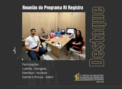 Reunião do Programa RI Registra
