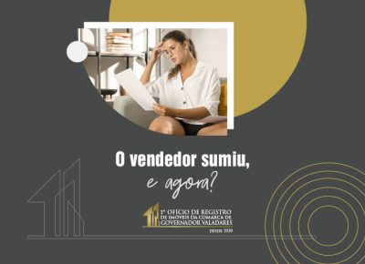 O vendedor sumiu, e agora?